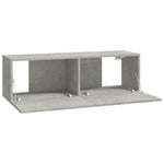 Wall TV Cabinets 4 pcs Concrete Grey 100x30x30 cm - Bargainia.com - 