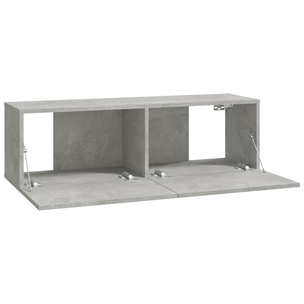 Wall TV Cabinets 4 pcs Concrete Grey 100x30x30 cm - Bargainia.com - 8720287103394 - 3114193