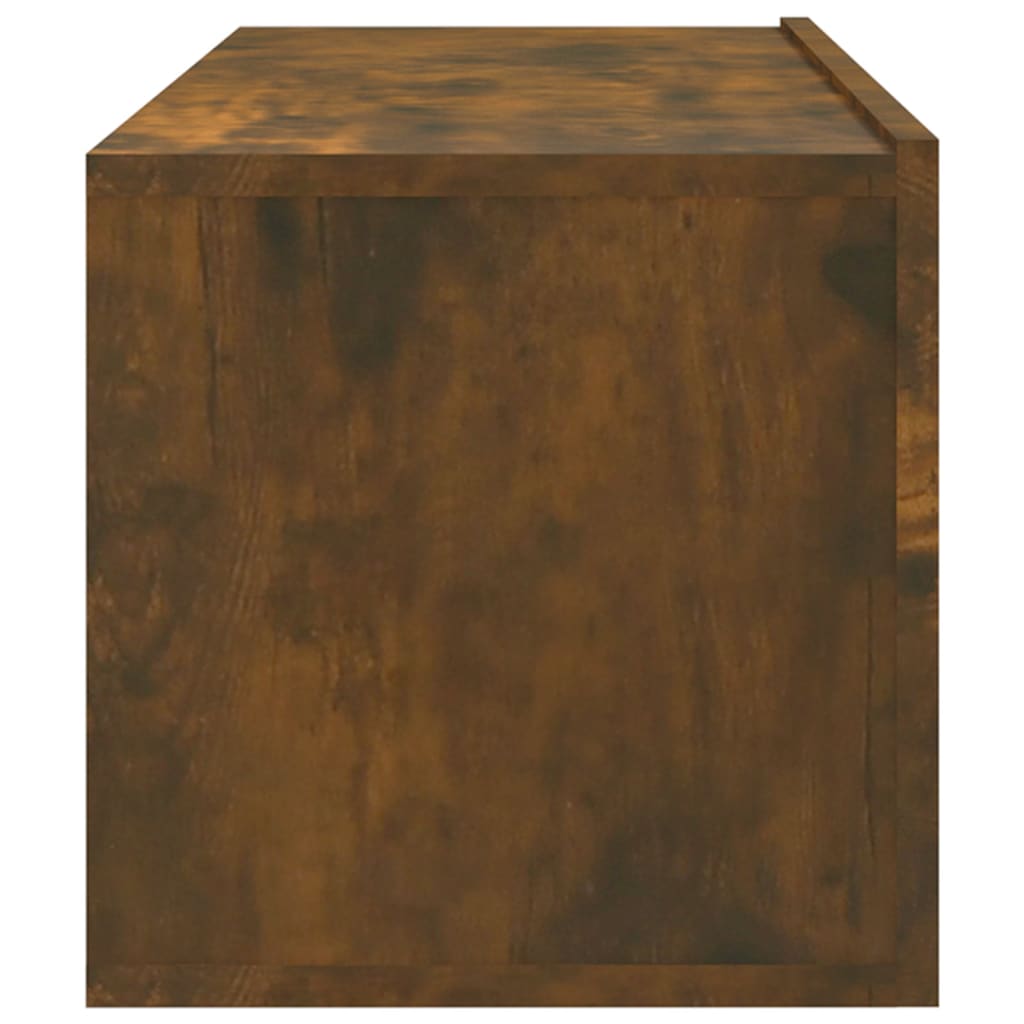 Wall TV Cabinets 4 pcs Smoked Oak 100x30x30 cm - Bargainia.com - 