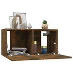 Wall TV Cabinets 4 pcs Smoked Oak 60x30x30 cm Engineered Wood - Bargainia.com - 