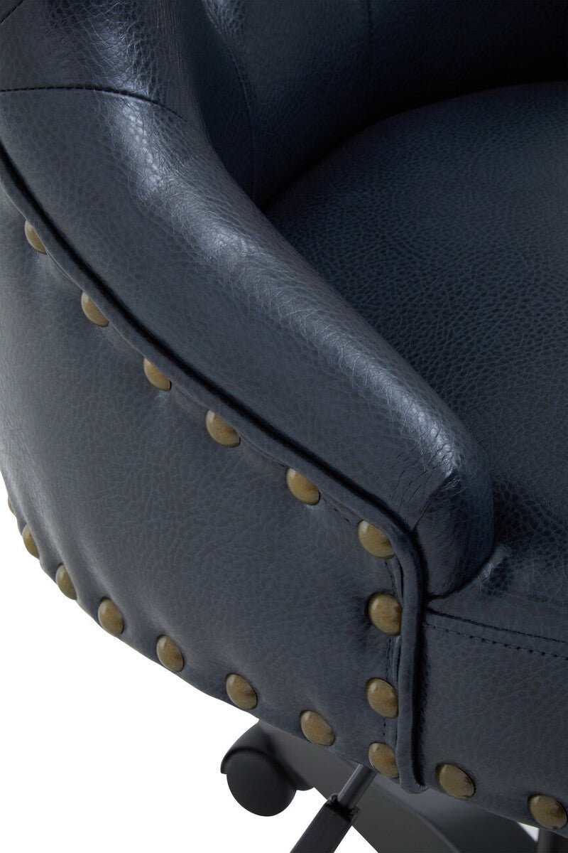 Walson Black Leather Effect Home Office Chair - Bargainia.com - 5018705536798