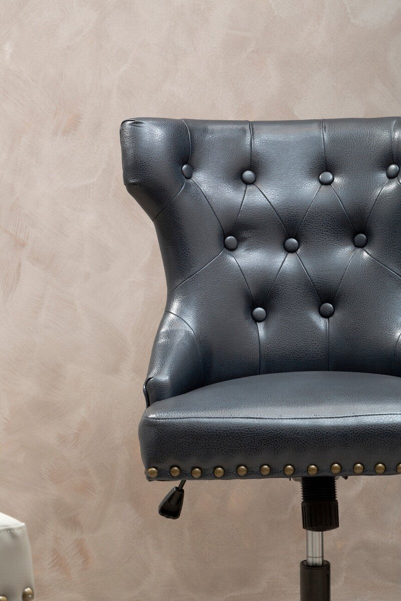 Walson Black Leather Effect Home Office Chair - Bargainia.com - 5018705536798