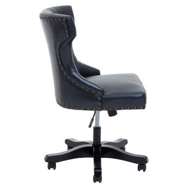 Walson Black Leather Effect Home Office Chair - Bargainia.com - 5018705536798