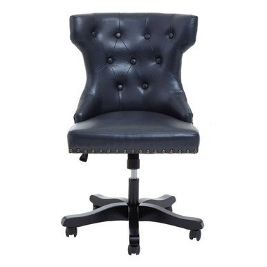 Walson Black Leather Effect Home Office Chair - Bargainia.com - 5018705536798