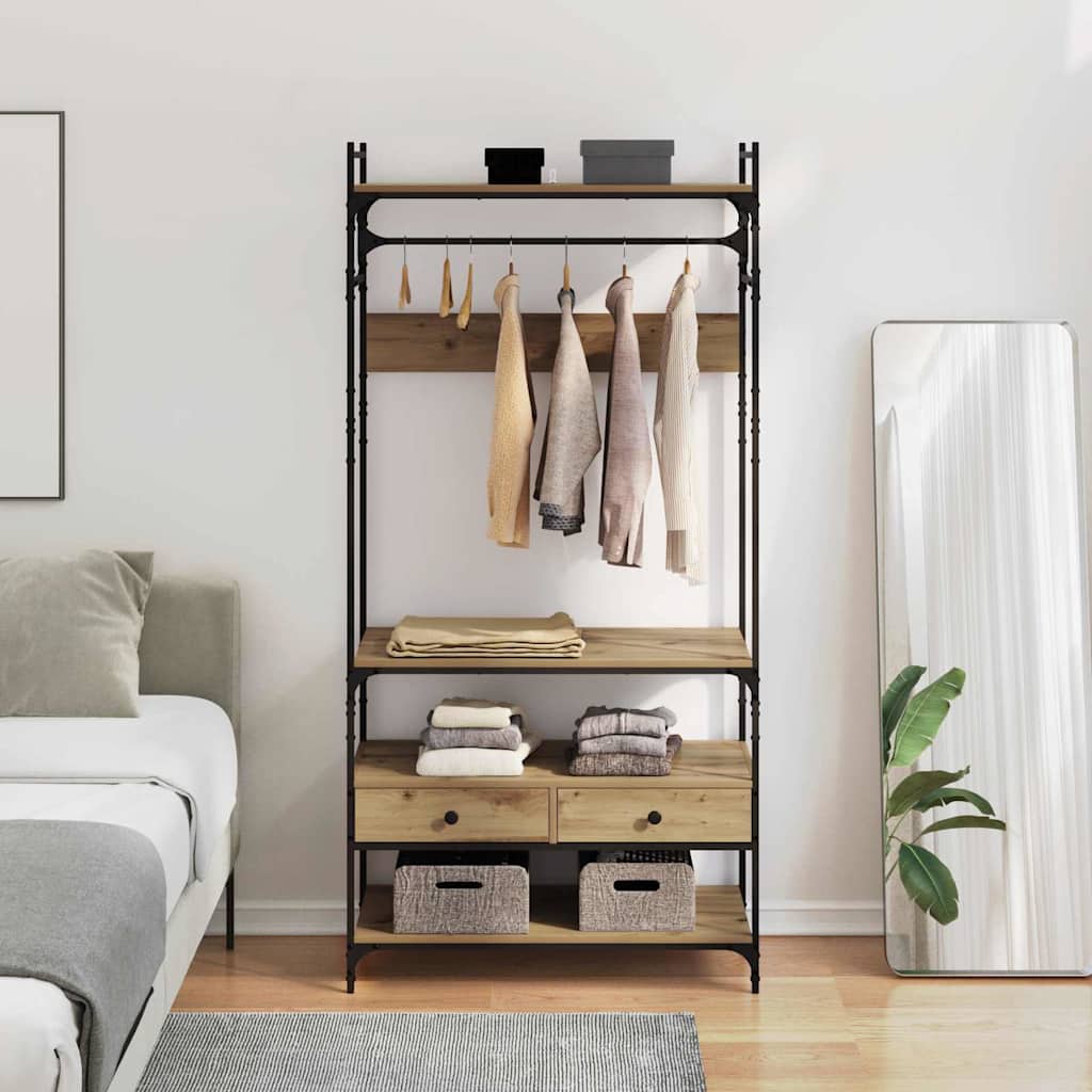 Wardrobe Artisan oak 89 x 39 x 184.5 cm Engineered wood - Bargainia.com - 8721288900319 - 883548