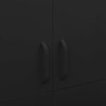 Wardrobe Black 90x50x180 cm Steel - Bargainia.com - 