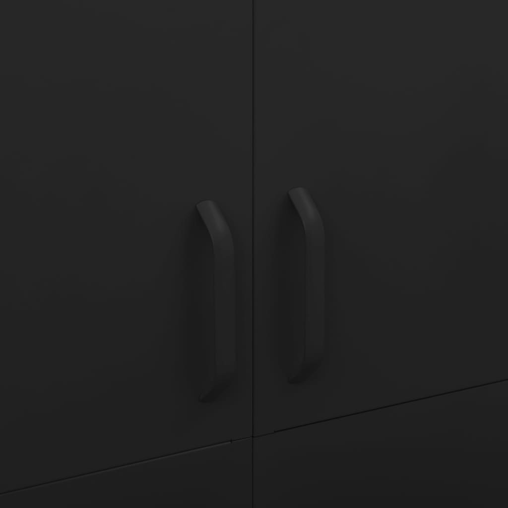 Wardrobe Black 90x50x180 cm Steel - Bargainia.com - 