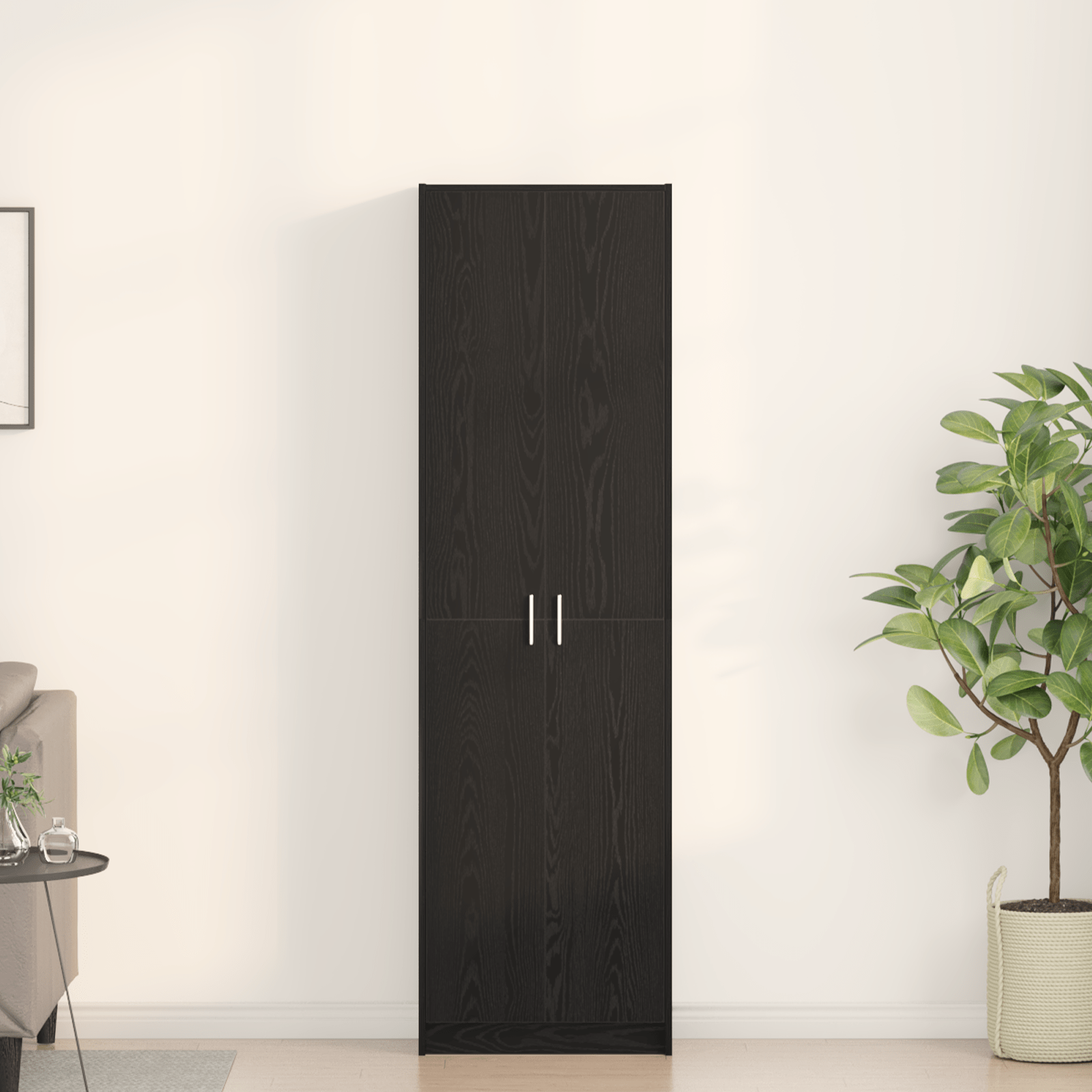 Wardrobe Black Oak 55x25x189 cm Engineered Wood - Bargainia.com - 8721158861726 - 3334009