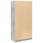 Wardrobe Concrete Grey 100x50x200 cm Engineered Wood - Bargainia.com - 