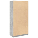 Wardrobe Concrete Grey 100x50x200 cm Engineered Wood - Bargainia.com - 