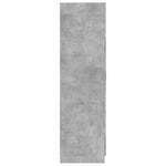 Wardrobe Concrete Grey 80x52x180 cm Engineered Wood - Bargainia.com - 