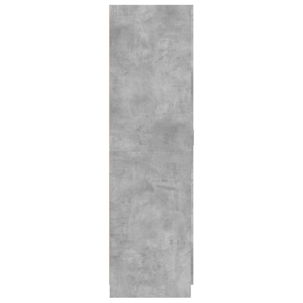 Wardrobe Concrete Grey 80x52x180 cm Engineered Wood - Bargainia.com - 