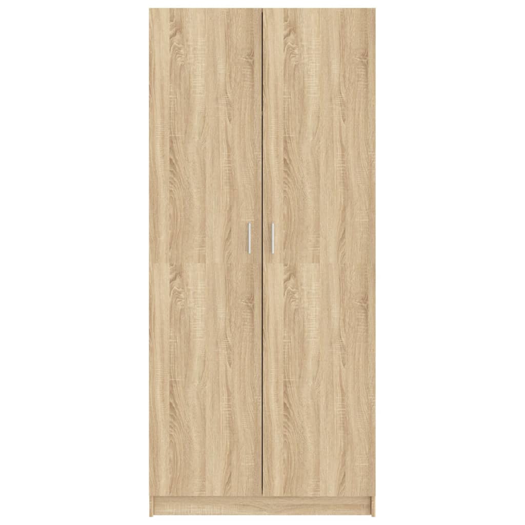 Wardrobe Sonoma Oak 80x52x180 cm Engineered Wood - Bargainia.com - 8719883740218 - 800624
