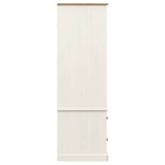 Wardrobe VIGO White 90x55x170 cm Solid Wood Pine - Bargainia.com - 