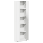 Wardrobe White 55x25x189 cm Engineered Wood - Bargainia.com - 