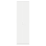 Wardrobe White 55x25x189 cm Engineered Wood - Bargainia.com - 