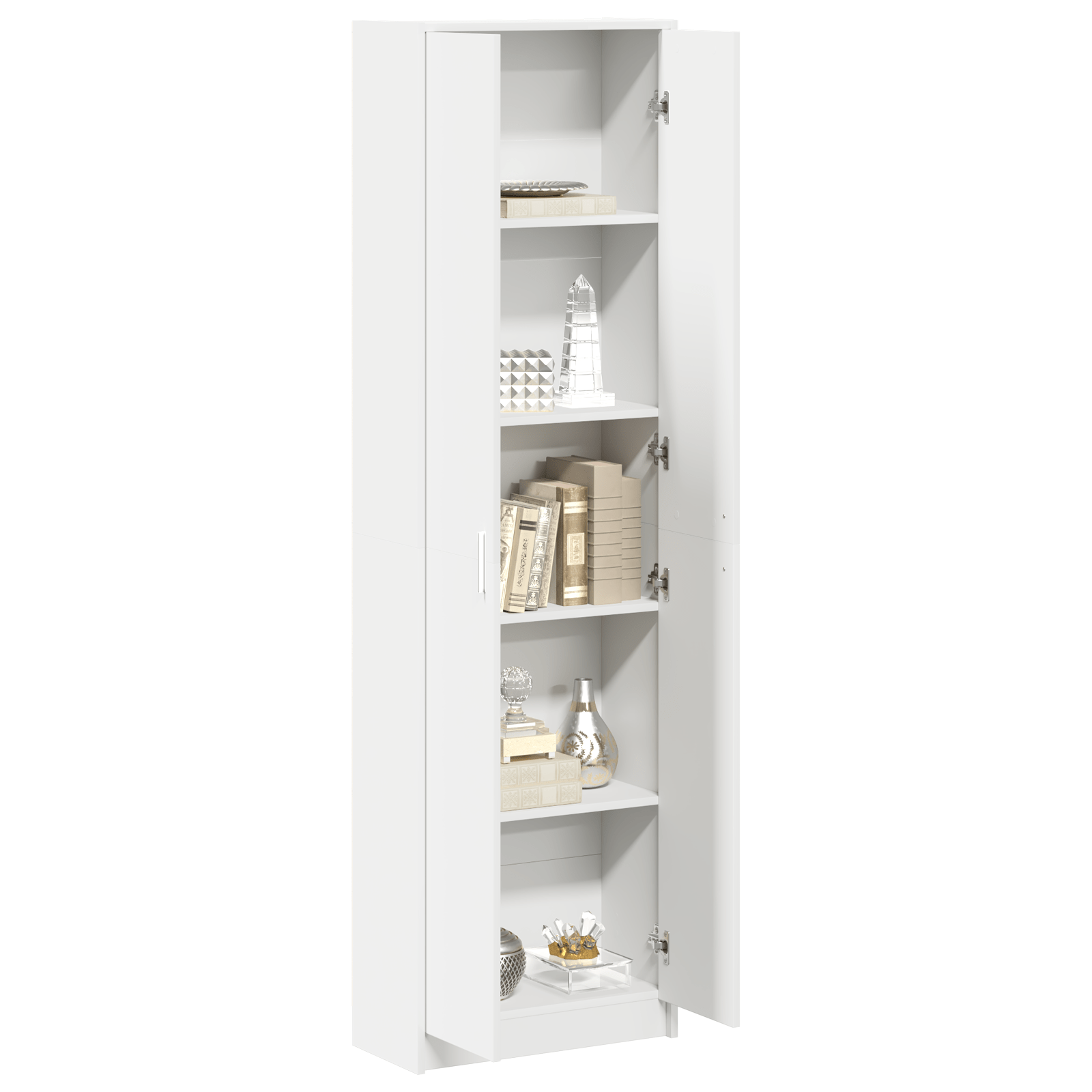 Wardrobe White 55x25x189 cm Engineered Wood - Bargainia.com - 