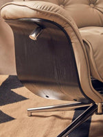 Warrington Mink Leather Effect Recliner And Footstool - Bargainia.com - 5018705951232