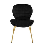 Warton Black Velvet Dining Chair - Bargainia.com - 5018705518442