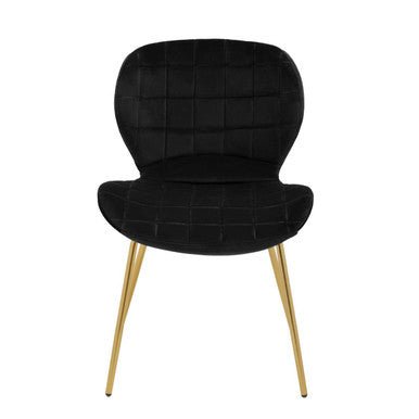 Warton Black Velvet Dining Chair - Bargainia.com - 5018705518442