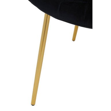 Warton Black Velvet Dining Chair - Bargainia.com - 5018705518442