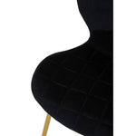 Warton Black Velvet Dining Chair - Bargainia.com - 5018705518442