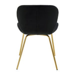 Warton Black Velvet Dining Chair - Bargainia.com - 5018705518442