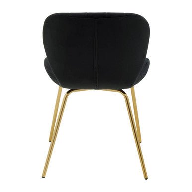 Warton Black Velvet Dining Chair - Bargainia.com - 5018705518442