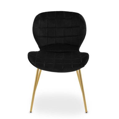 Warton Black Velvet Dining Chair - Bargainia.com - 5018705518442