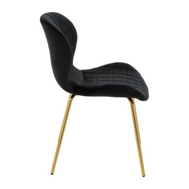 Warton Black Velvet Dining Chair - Bargainia.com - 5018705518442