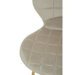 Warton Mink Velvet Dining Chair - Bargainia.com - 5018705518473