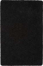 Washable Black Shaggy Rug - Bargainia.com - 