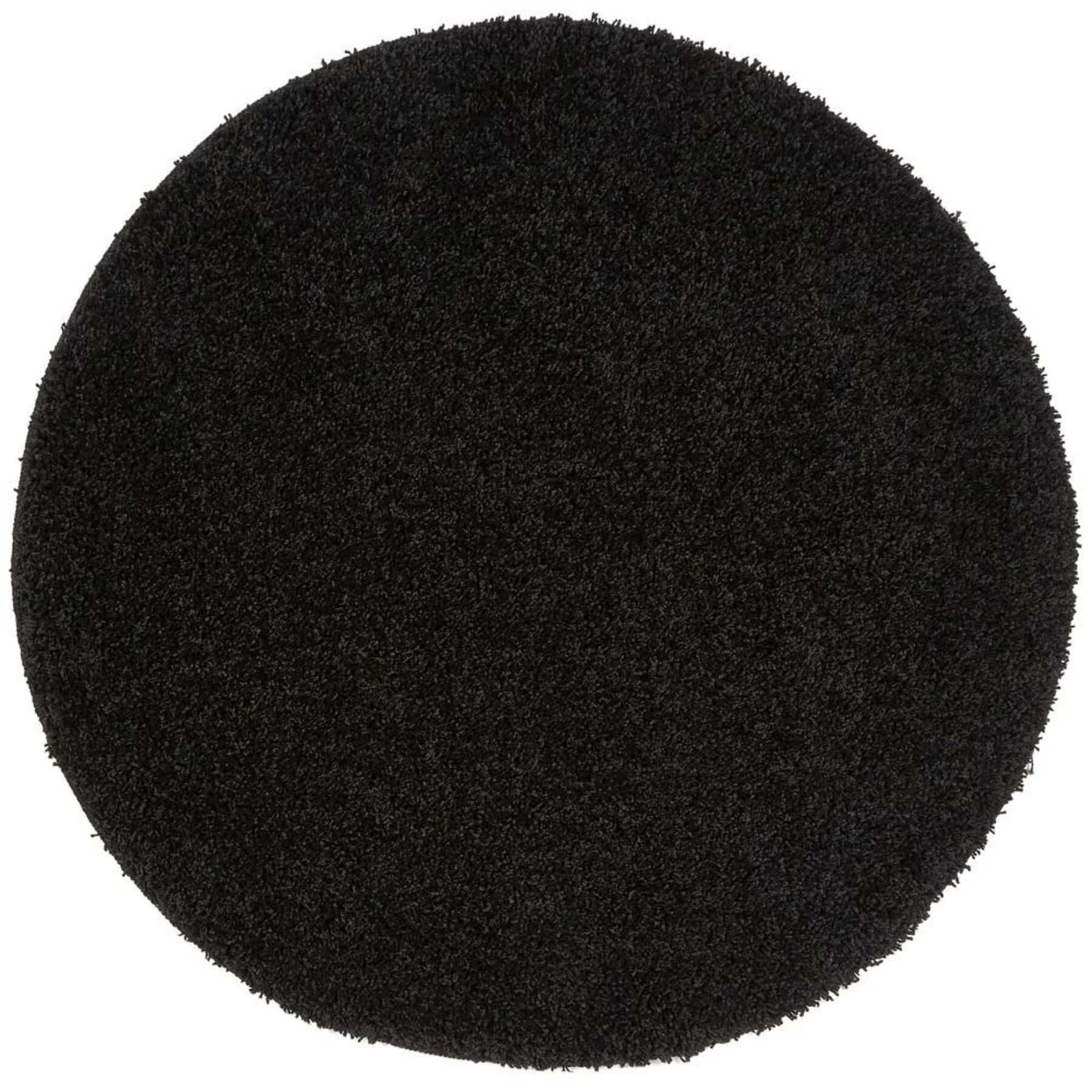 Washable Black Shaggy Rug - Bargainia.com - 