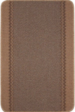 Washable Bordered Beige Rug | 116B - Bargainia.com - 
