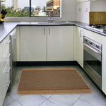 Washable Bordered Beige Rug | 116B - Bargainia.com - 