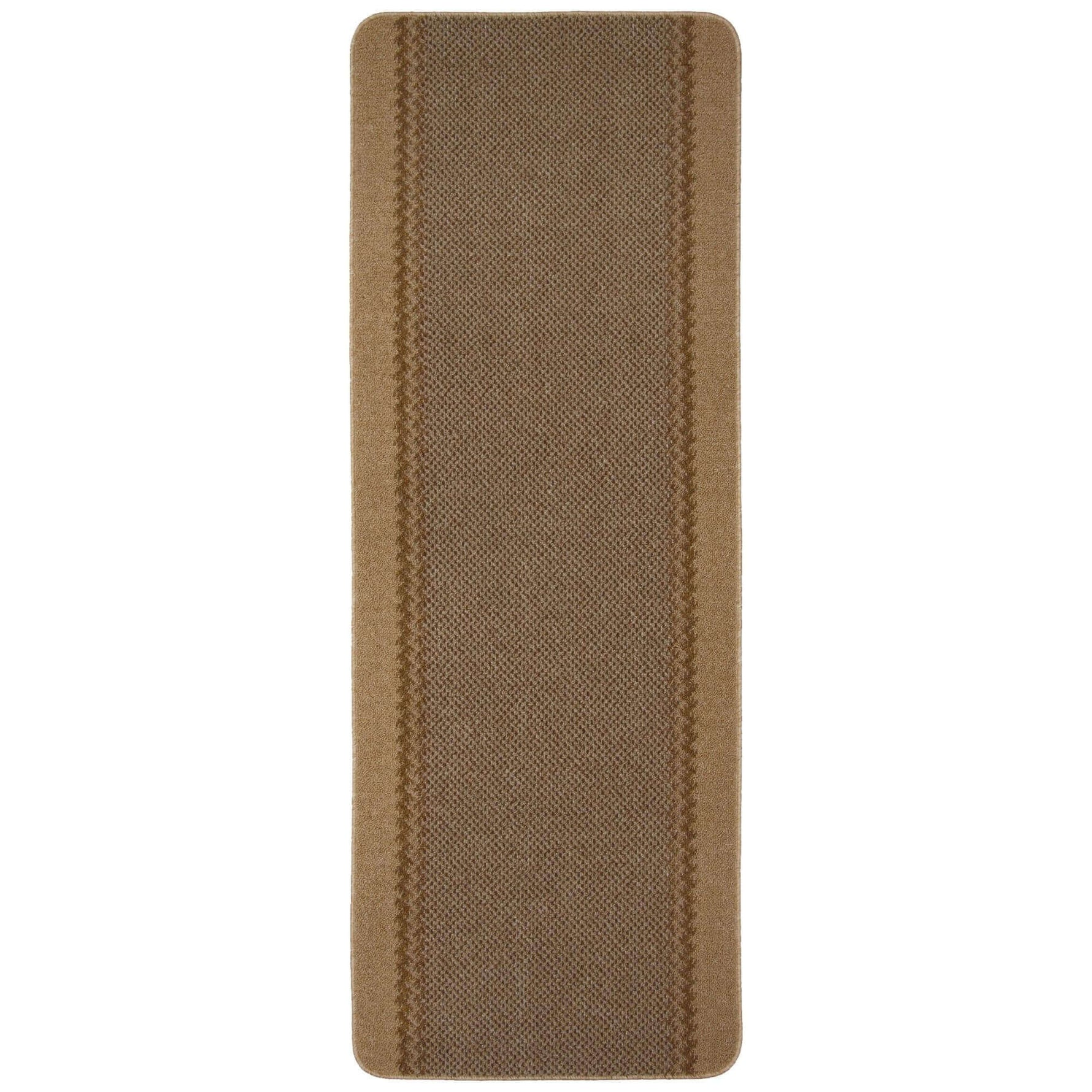 Washable Bordered Beige Rug | 116B - Bargainia.com - 