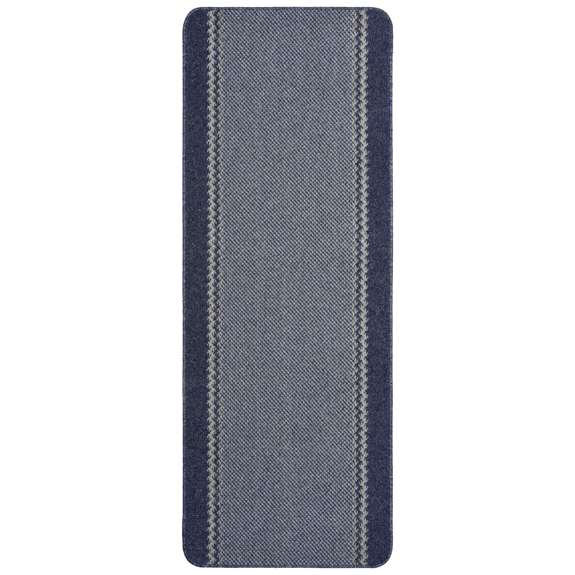 Washable Bordered Blue Rug | 116Blu - Bargainia.com - 5060676067528 - KIL026003