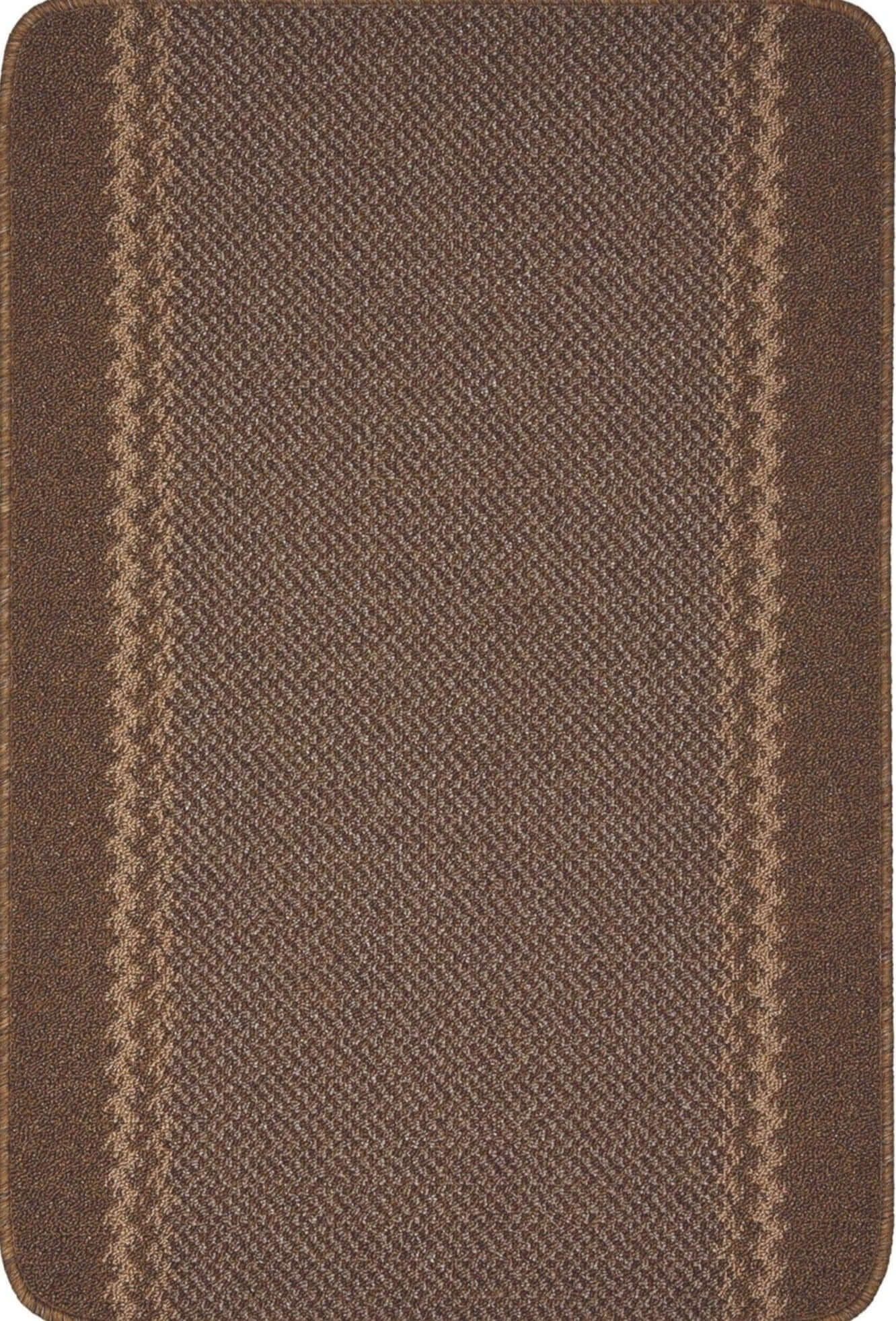 Washable Bordered Brown Rug | 116Br - Bargainia.com - 5060676067252 - KIL007004