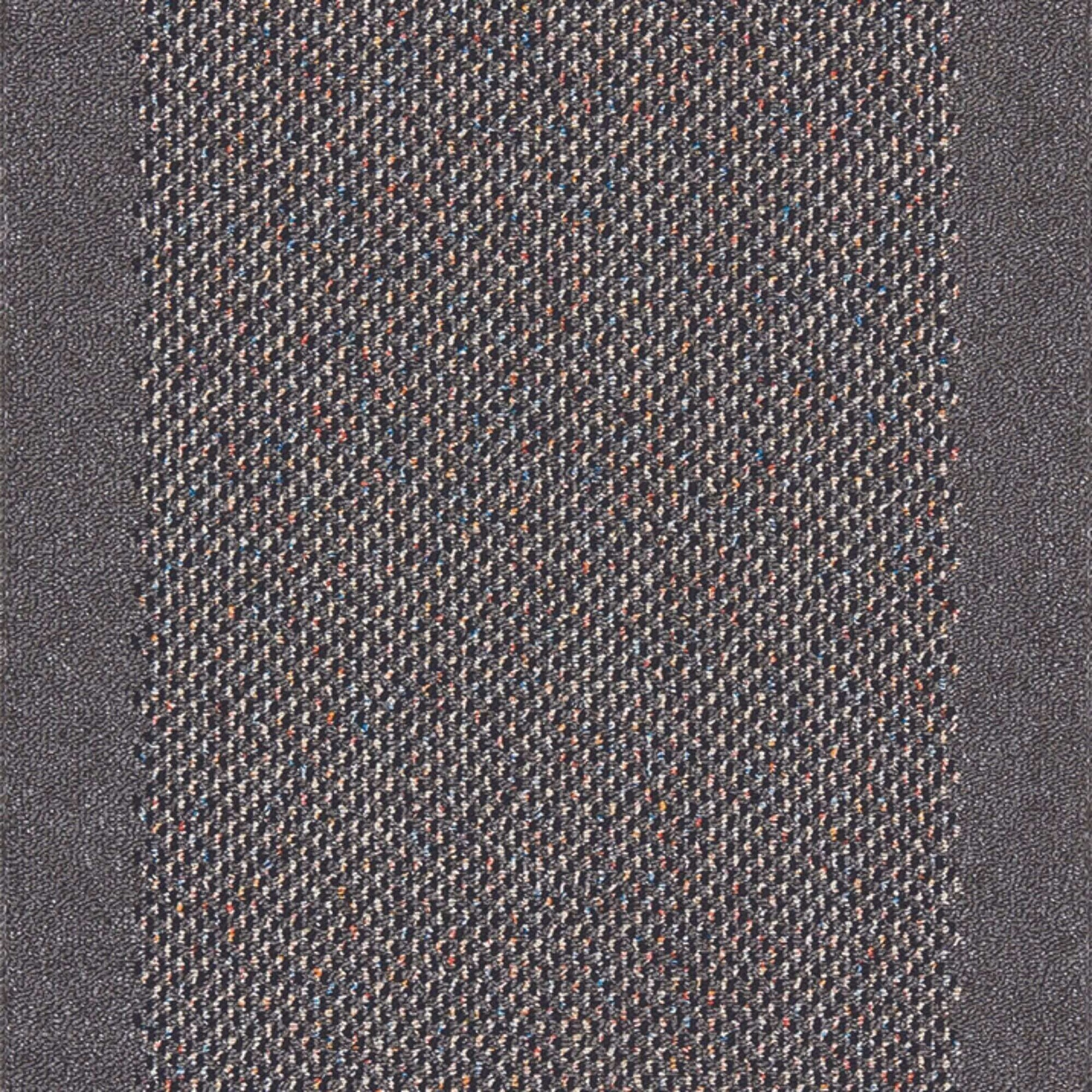 Washable Bordered Dark Grey Rug | 110D - Bargainia.com - 