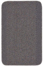 Washable Bordered Dark Grey Rug | 110D - Bargainia.com - 