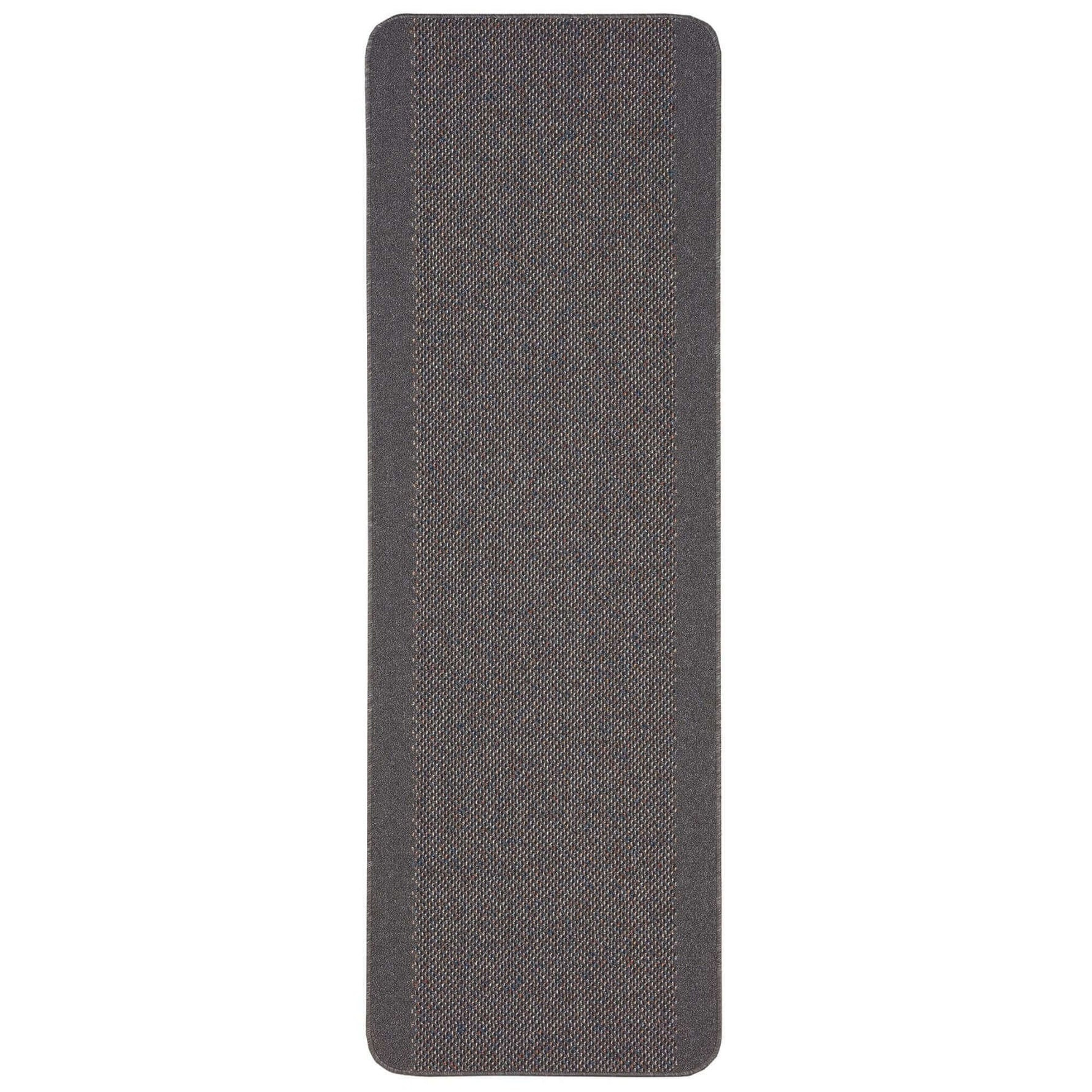 Washable Bordered Dark Grey Rug | 110D - Bargainia.com - 