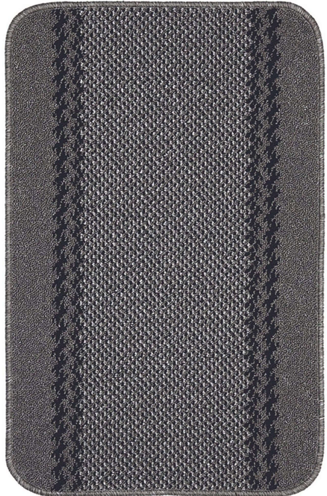Washable Bordered Dark Grey Rug | 116D - Bargainia.com - 5060676067177 - KIL007005