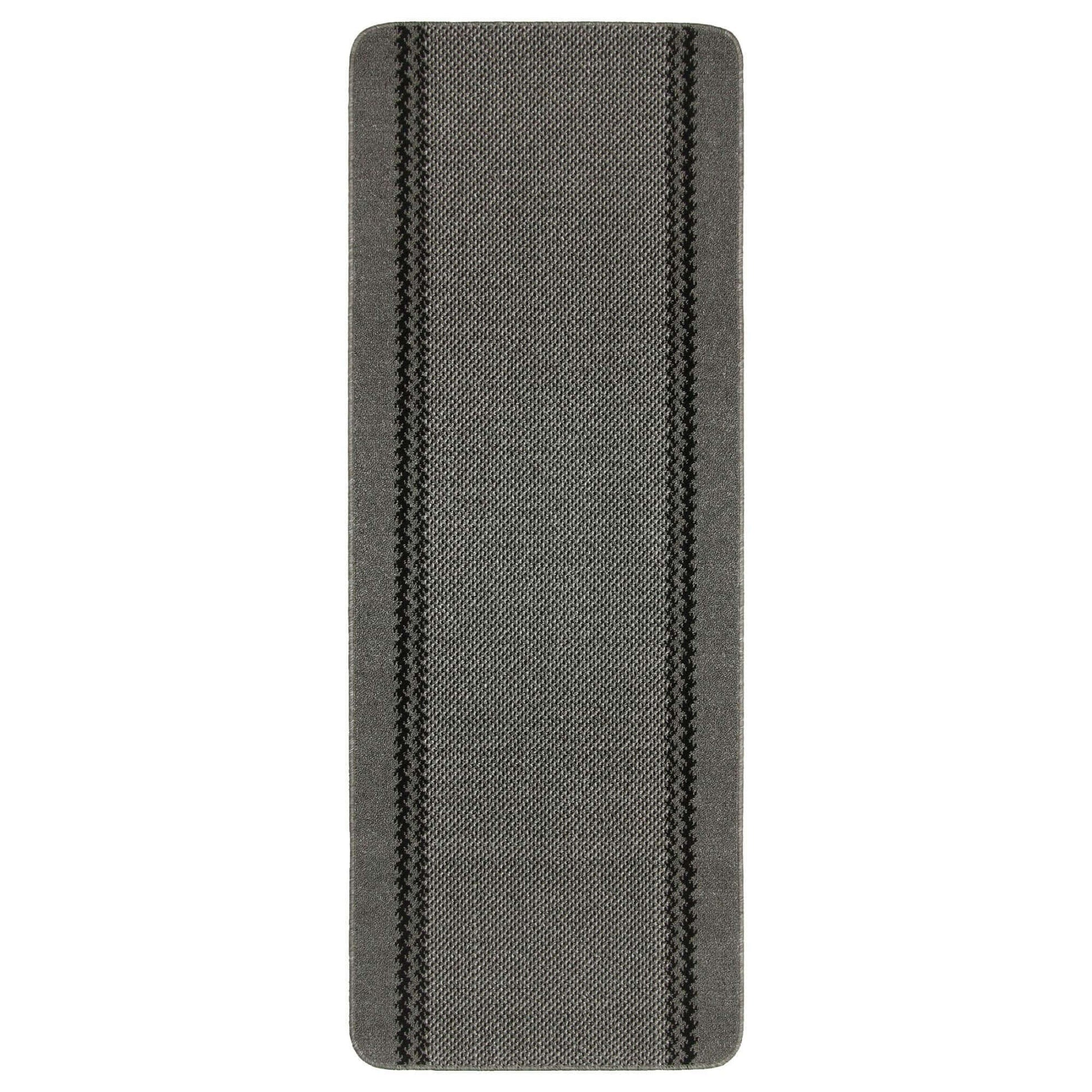 Washable Bordered Dark Grey Rug | 116D - Bargainia.com - 5060676067467 - KIL026005