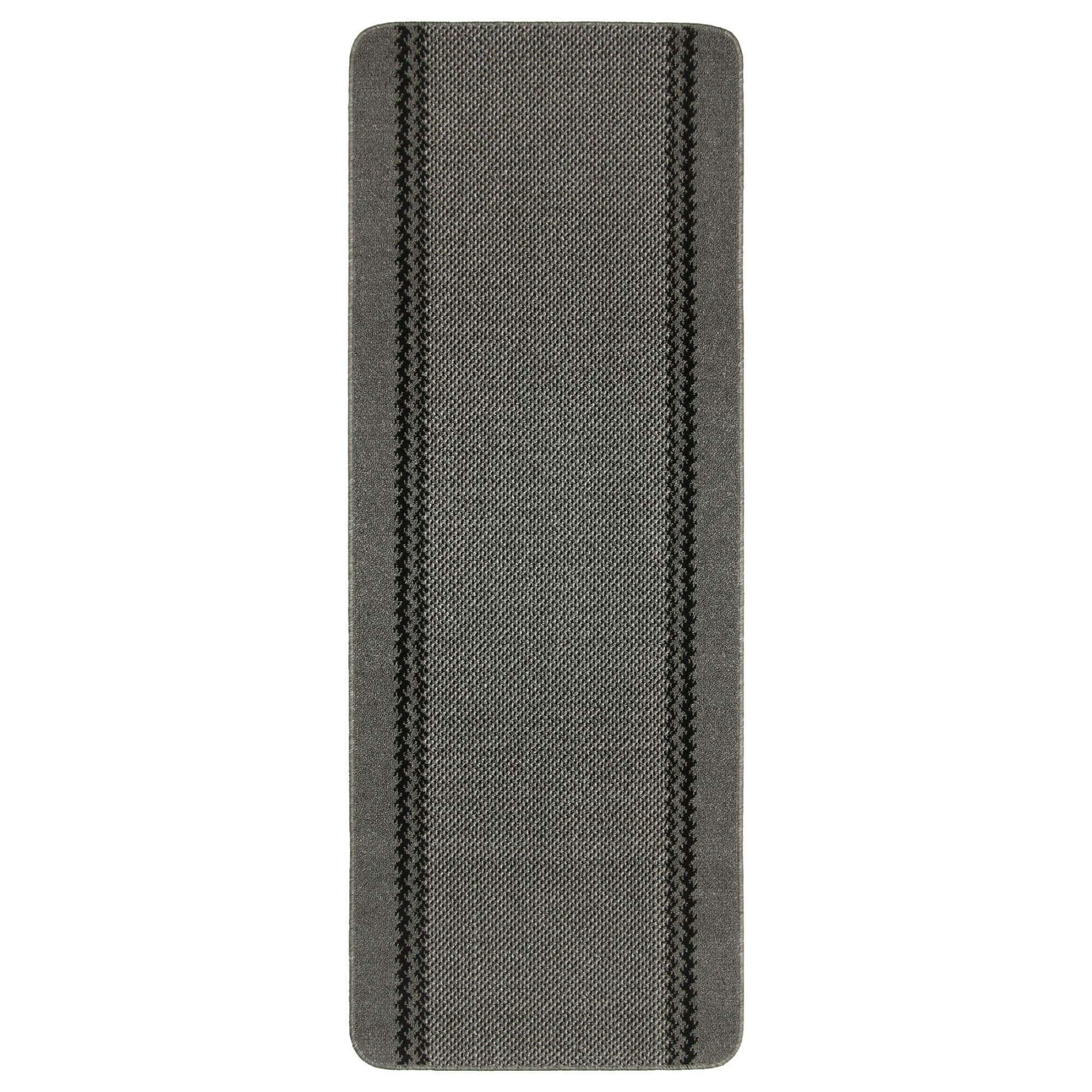 Washable Bordered Dark Grey Rug | 116D - Bargainia.com - 5060676067467 - KIL026005