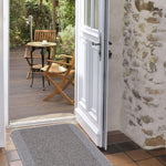 Washable Bordered Silver Grey Rug| 110G - Bargainia.com - 