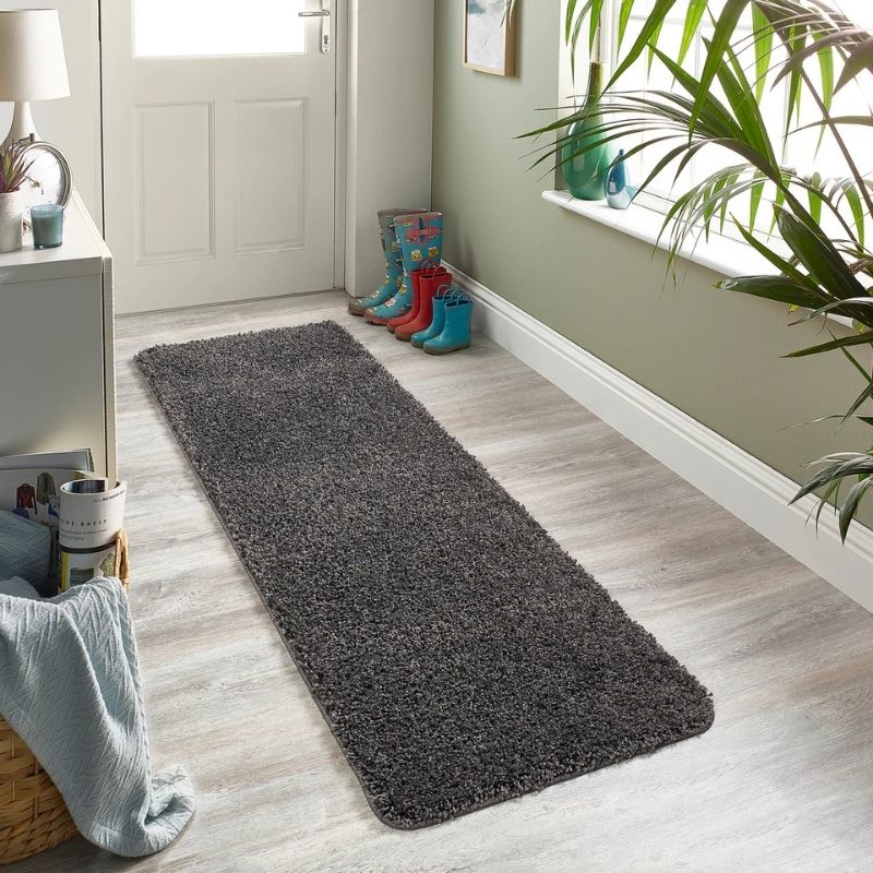 Washable Charcoal Shaggy Rug - Bargainia.com - 5026134539648 - MYRUGX_CHARCL_067X150