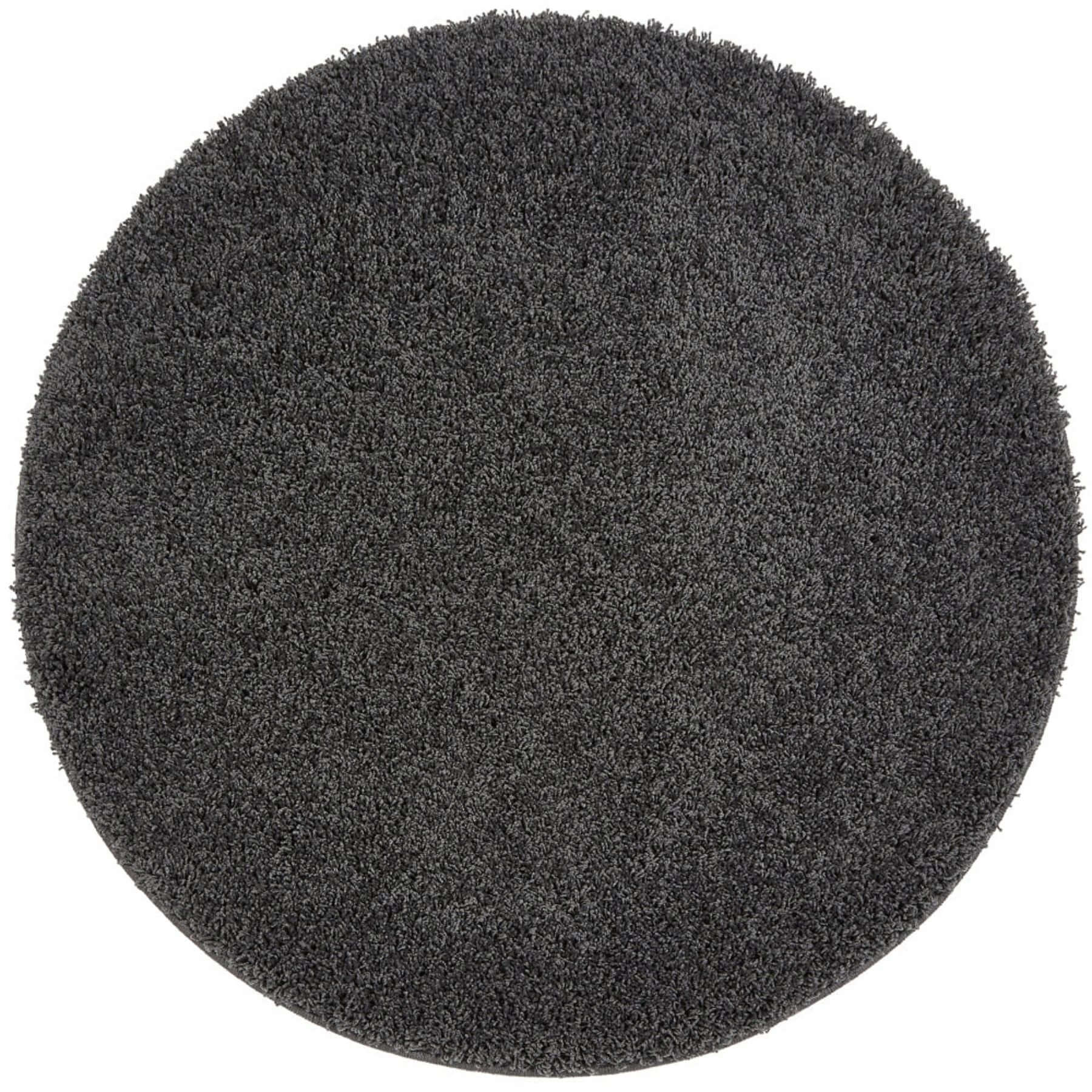 Washable Charcoal Shaggy Rug - Bargainia.com - 5026134546127 - MYRUGX_CHARCL_100xCIR