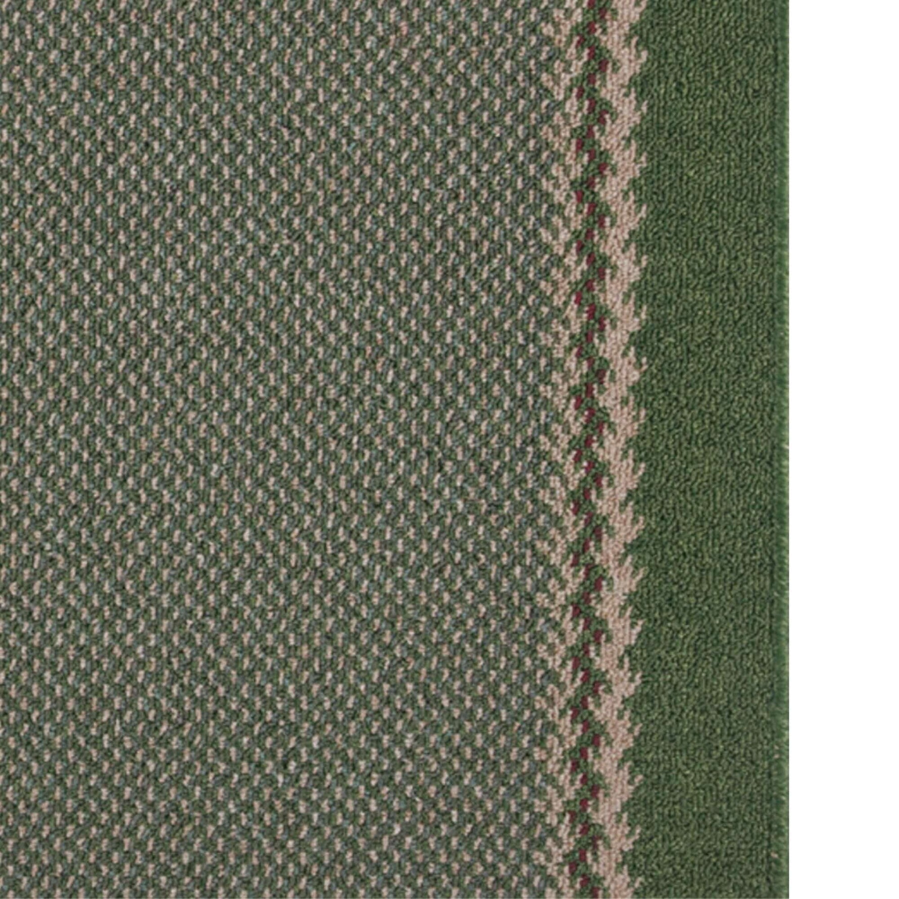 Washable Designer Bordered Green Rug | 116Gr - Bargainia.com - 