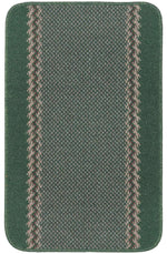 Washable Designer Bordered Green Rug | 116Gr - Bargainia.com - 