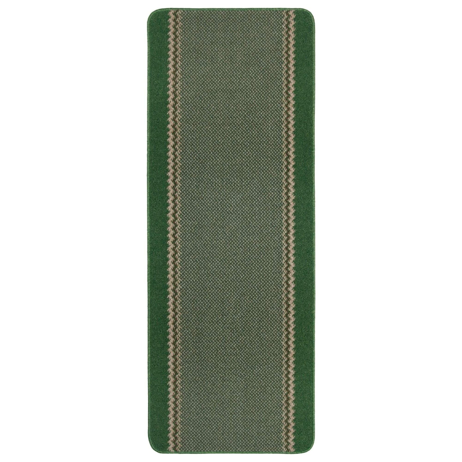 Washable Designer Bordered Green Rug | 116Gr - Bargainia.com - 